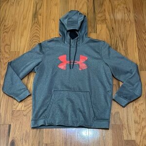 Under Armour Men's Gray Hoodie XL Kangaroo Pocket